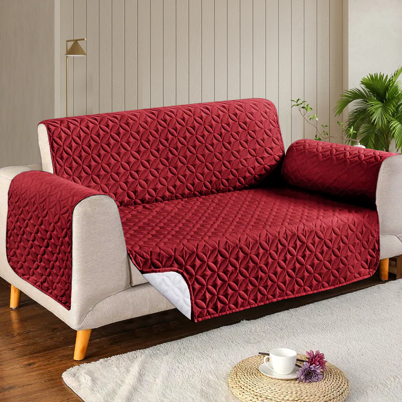 Microfiber Quilted Sofa Cover