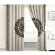Luxury Splendid Velvet Curtain - Dull White And Black